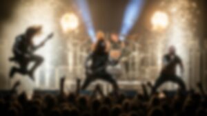 rock band playing a song tribute