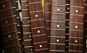 guitar fret or fingerboard